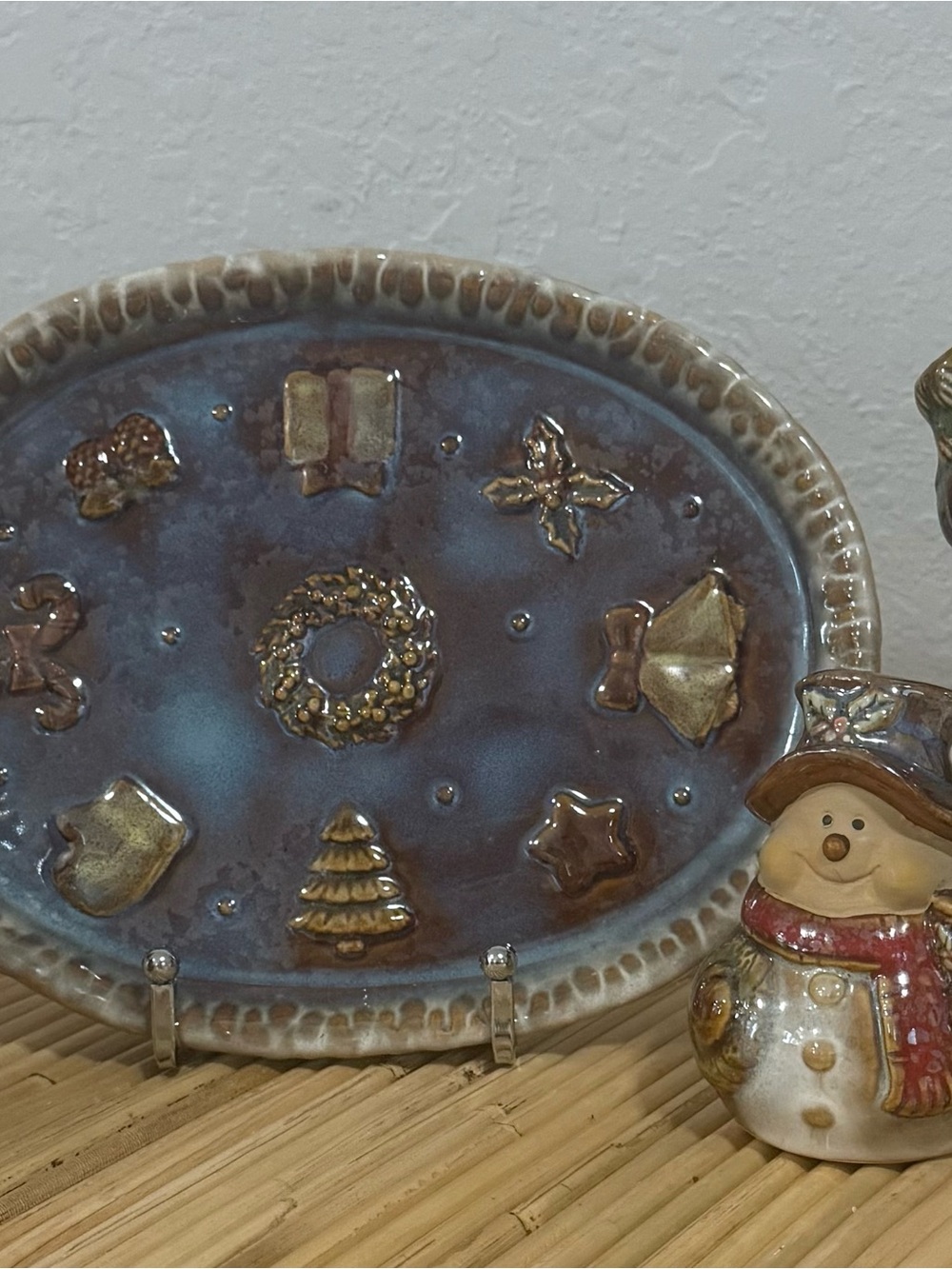 Kirkland's Potters Garden Ceramic Snowman Holiday Set